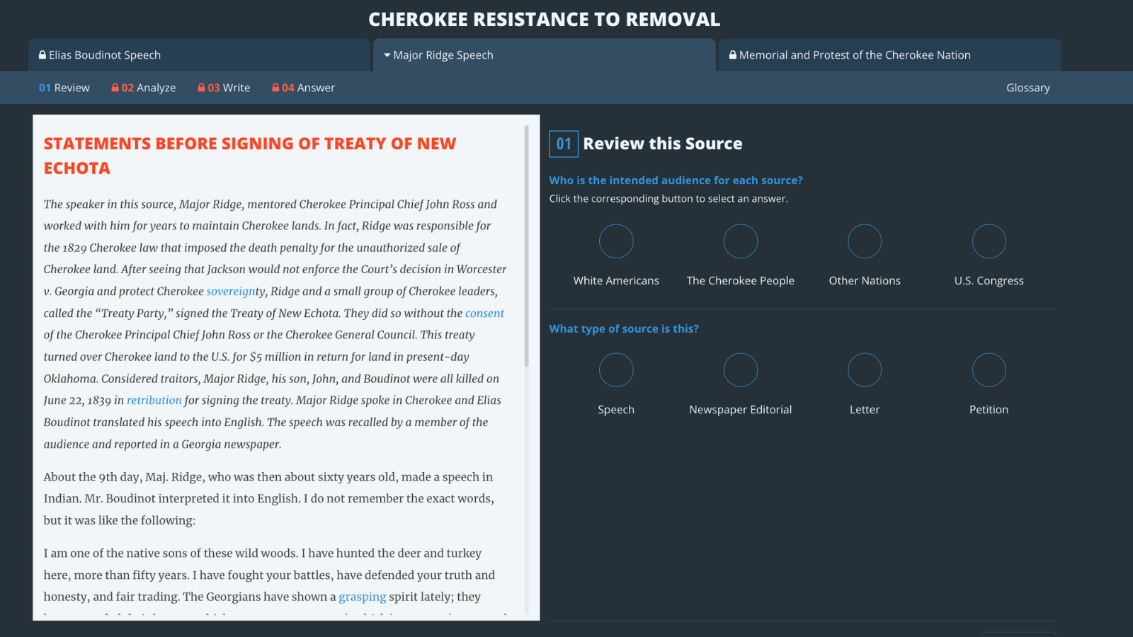 New DBQuest on Cherokee Resistance and Sovereignty