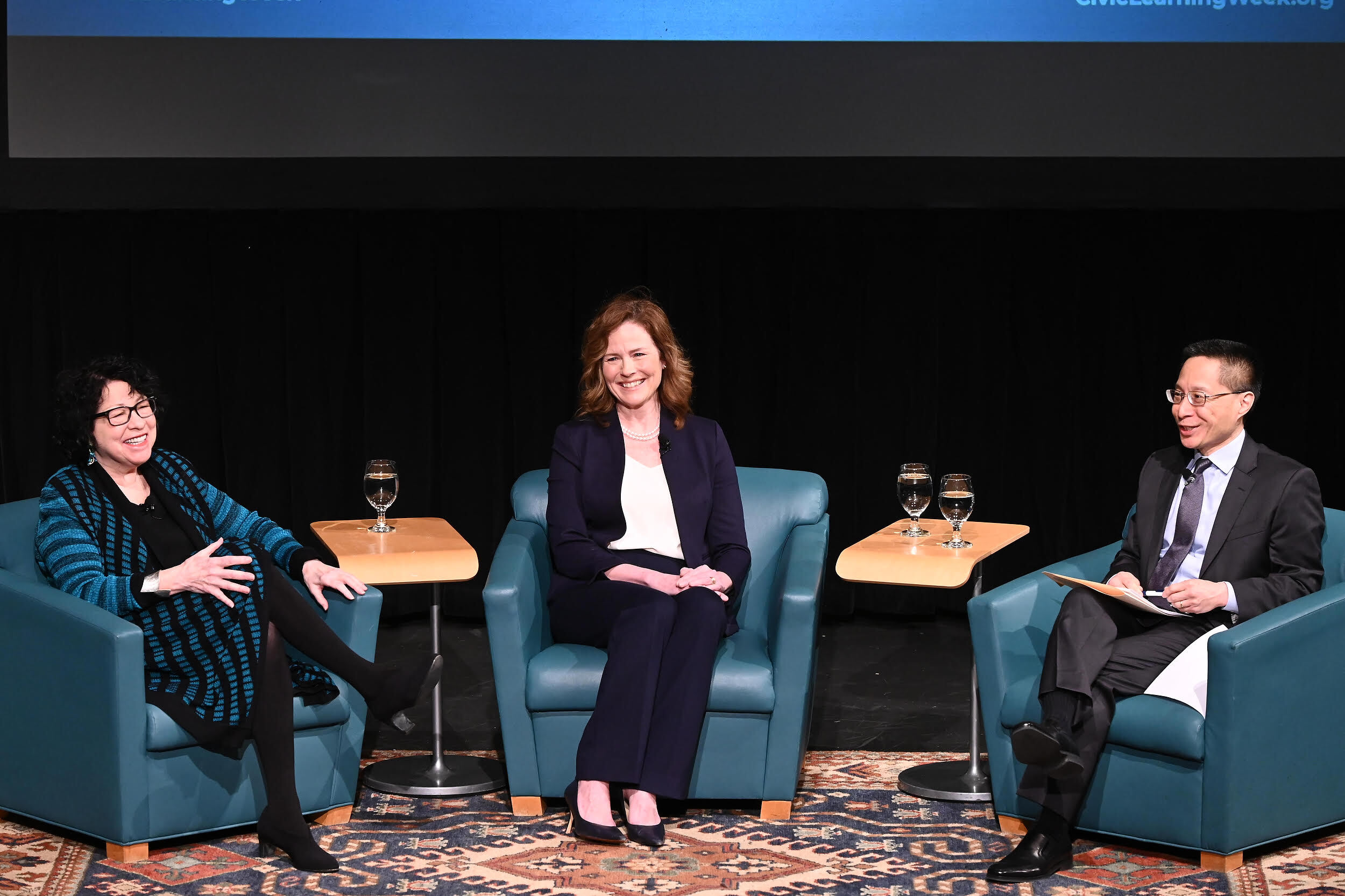 U.S. Supreme Court Justices Sonia Sotomayor and Amy Coney Barrett, U.S. Secretary of Education Miguel Cardona and Archivist of the United States Colleen Shogan Headline Civic Learning Week, March 11-15, 2024